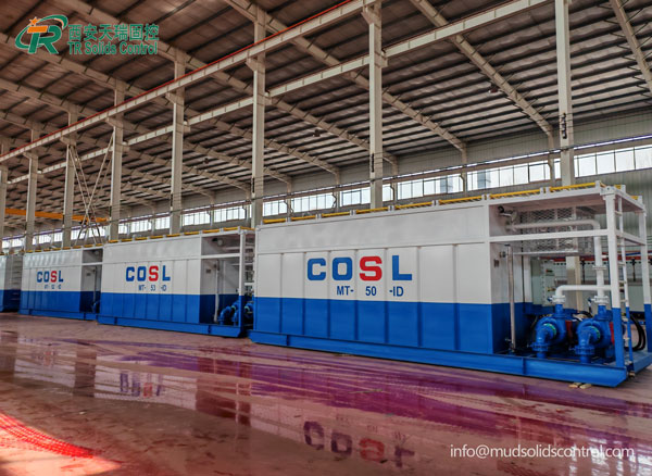 海油泥浆罐运往某知名海洋钻井公司