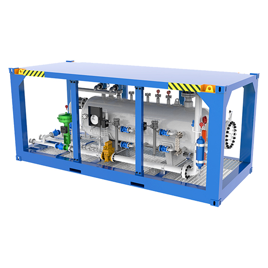 1440psi three-phase test separator skid